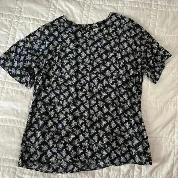 Norton mcnaughton Vintage 90s floral shirt skirt set sz 14 dark cottagecore - Picture 4 of 4